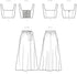 New Look Easy Misses' Bra Tops and Wrap Skirt Sewing Pattern Kit, Code N6722, Sizes 6-8-10-12-14-16-18, Multicolor...