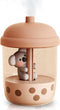 450ml Portable Humidifier, Mini Cool Mist Humidifier with Koala-Theme, USB Personal Humidifier Auto Shut-Off, Ultra-Quiet (Coffee)...