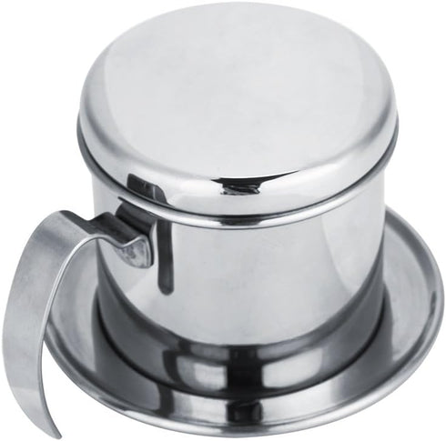 Zopsc Vietnamese Coffee Drip Filter Maker Stainless Steel Coffee Filter Cup Infuser Home Coffee Maker(Silver)...
