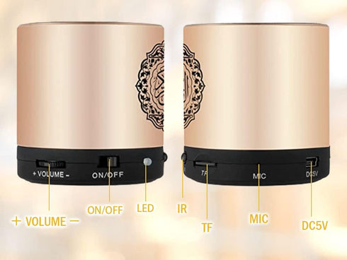 Ramadan Portable Digital Quran Speaker, Anlising Quran Speaker MP3 Player with Remote Control, Quran Translator, USB Rechargeable, 8GB FM Radio, O...