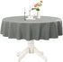 Romanstile Round Waterproof Tablecloth, Stain Resistant Washable Table Cloths Wrinkle Free Polyester Table Covers for Kitchen Dining Party Wedding...