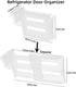 20Pcs Fridge Divider Clear Adjustable Plastic Refrigerator Dividers Dresser Drawer Retractable Separators, for Home Kitchen Office Supplies......