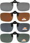 Eyekepper 4 Pack Flip-up Clip-On Sunglasses 59x39 MM Metal Wear Over Glasses...