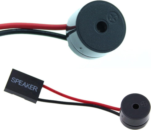 4PCS Computer Case Buzzer Cabinet Speaker PC Internal BIOS Mini Plug Motherboard Small Alarm Speaker with Plug Black...