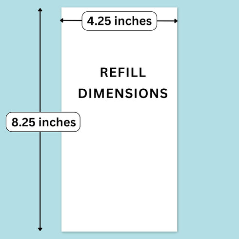 RICCO BELLO Graph Grid Travelers Journal Refill, 8.25 x 4.25 inches (Set of 3)...