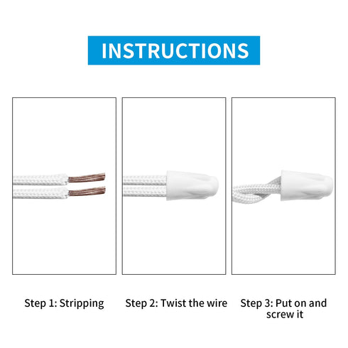 Porcelain Wire Connector 25 PCs Small Ceramic Wire connectors Easy-Twist,Wire Capsmall Heat Resistant Electrical connectors 22-14 AWG Ceramic Wire...