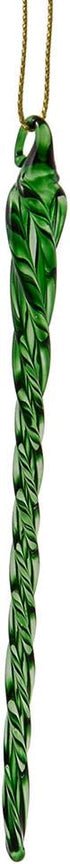 Kurt Adler 5.25-Inch Glass Multicolored Icicle Ornament 12 Piece Box Set...