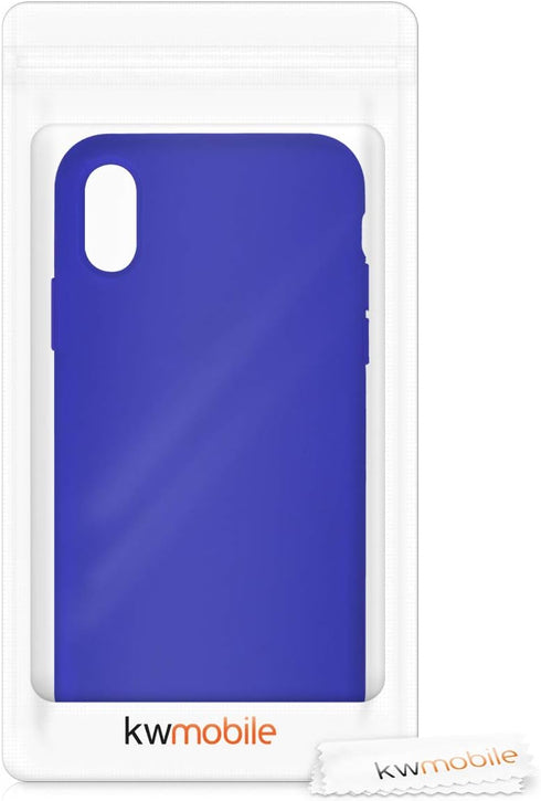 kwmobile Case Compatible with Apple iPhone Xs Case - TPU Silicone Phone Cover with Soft Finish - Baltic Blue...