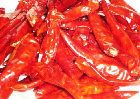 Thai Whole Dried Chile Peppers Very Hot 100g. (Seed Jinda)...