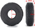 RCHUBAM 4PCS 1.0" Crawler Tires Rubber Tires 65mm for 1/18 TRX4M 1/24 Axial SCX24 Deadbolt Bronco RC Crawler Car...