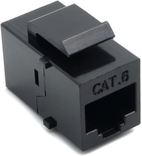 RiteAV Black Cat6 Ethernet Keystone Jack Coupler Female to Female...