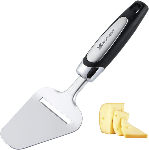 MSY BIGSUNNY Cheese Slicer, Heavy Duty Stainless Steel Cheese Plane Slicer Cheese Cutter with Non-slip Handle...