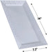 Silver Spoons DISPOSABLE LACE TRAYS | for Upscale Wedding and Dining | 6 pc | White | 14” x 7.5” -...
