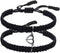 COLORFUL BLING Matching Mutual Attraction Couple Bracelets Long Distance His and Hers Adjustable Braided 8 Infinity Love Heart Friendship Bracelet...