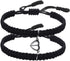 COLORFUL BLING Matching Mutual Attraction Couple Bracelets Long Distance His and Hers Adjustable Braided 8 Infinity Love Heart Friendship Bracelet...