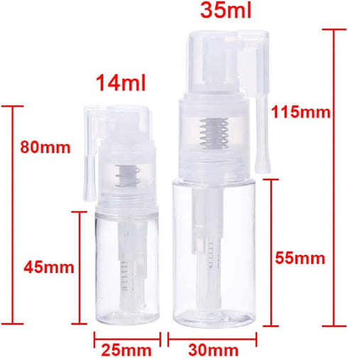 Briartw 2 Pcs Glitter Duster Sprayer Craft Glitter Spray Bottle Empty 14ml+35ml Bottles for Craft Scrapbooking Cardmaking Gift Cards Multi-Purpose...