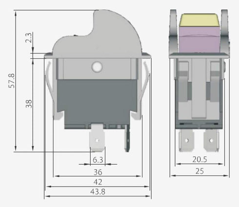 SW7B On-Off Toggle Switch 2 Prong ?Replacment for Delta,Aftermarket Replacment for Ryobi 46023 Delta/Porter Cable 489105-00 438010170141? for Tabl...