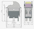 SW7B On-Off Toggle Switch 2 Prong ?Replacment for Delta,Aftermarket Replacment for Ryobi 46023 Delta/Porter Cable 489105-00 438010170141? for Tabl...