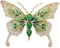 Vintage Rhinestone Butterfly Brooch Emerald Insect Brooch Crystal Butterfly Elegant Lapel Pin Dress Accessory Wedding Birthday Jewelry Gift...