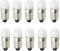 10pcs E10 LED Bulbs 12V Cool White E10 Miniature Screw LED Lamps 0.5Watts 65Lm 12 Volt Miniature Flashlight Bulbs...
