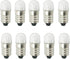 10pcs E10 LED Bulbs 12V Cool White E10 Miniature Screw LED Lamps 0.5Watts 65Lm 12 Volt Miniature Flashlight Bulbs...