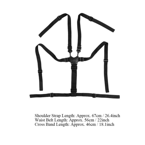 5 Point Child Seat Belt Harness Universal Adjustable Strap Baby Stroller Pushchair Rotating Protection...