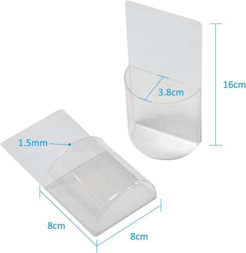 Dry Erase Marker Holder(2 Pack+4 Marker), Removable Wall Pen Holder, Dry Erase Pen Holder for any smooth glossy surfaces...