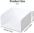 White Sticky Notes Holder, Acrylic PS Notepad Cube Organizer Self-Stick Note Pad Holder Cute 3x3 In Sticky Note Memo Dispenser Personalized Sticky...