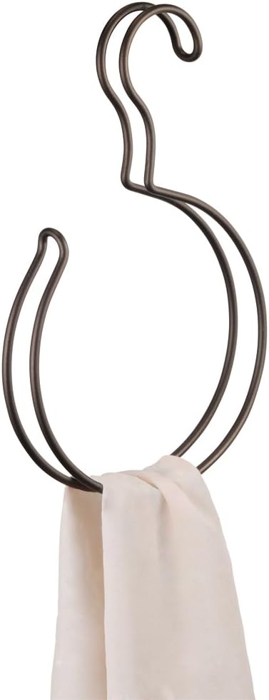 iDesign Classico Over the Rod, Closet Accessory Organizer for Scarves, Pashminas, Handbags - Loop, Bronze...