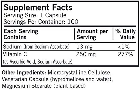 Kirkman Vitamin C 250 mg 100-count...