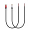 2Packs Speaker Wire RCA Audio Both Female Plug Jack Connector Adapter to Bare Wire Open End Pigtail Audio Video Lotus Plug Repair Cable for Amplif...