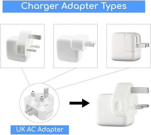Replacement UK AC Adapter Wall Plug Duckhead Universal Power Charger Travel Adapters 220V for MacBook iPhone iPad iPod (1)...