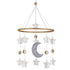 Baby Crib Mobile - Moon & Stars (Grey, White & Cream) - Nursery Decoration - Unisex...