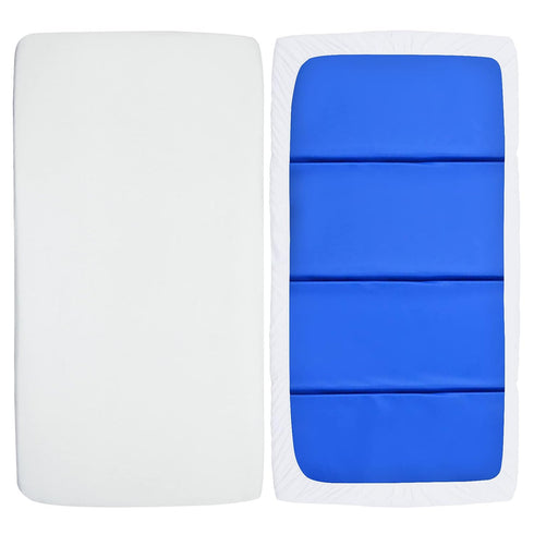 Nap Mat Sheet 24" x 48" x 4" Fitted Elastic Corners Preschool Day Care Rest Nap Mat Cover, Soft & Breathable Baby Sheets for Regalo My Cot Portabl...