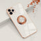 Omorro iPhone 11 Pro Case with Ring Kickstand - 360 Rotation, Shiny Rose Gold Edge, Compatible with Magnetic Car Mount...