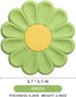 Daisy Trivet for Hot Pots and Dishes, 6.7 Inch Round Flexible Silicone Pot Holders Hot Pads, Anti-Slip Coaster, Heat Resistant Mat Multi-Use Creat...