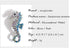 SaiDian 1 Pcs Seahorse Pin Brooch Animal Ocean Seahorse Brooch Crystal Rhinestone for Skirt Denim Bag Accessories...