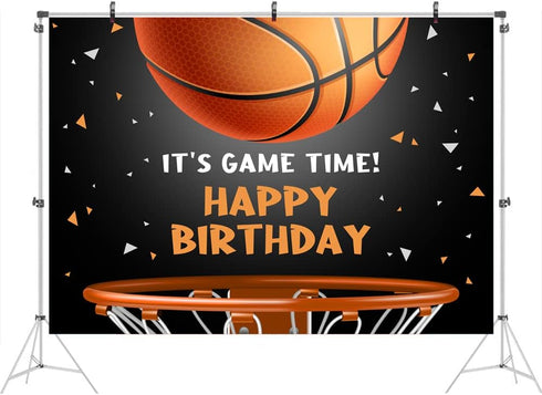 Ticuenicoa 5x3ft Basketball Themed Backdrop Happy Birthday Party Decorations for Teens Kids Game Time Background for Photography Newborn Baby Birt...