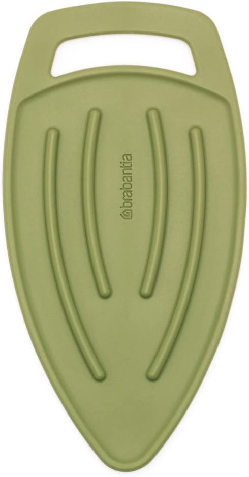 Brabantia Silicone Heat-Resistant Steam Iron Parking Pad (Calm Green) Protective Rest Holder for Hot Iron, Ironing Board Saver, Anti Burn Accessor...