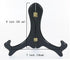 Artliving Black 8 Inch Wood-like Easels Plate Stand Holder Display Stands Picture Frame Stand-Set of 2...