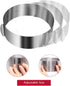 Cake Ring 6 to 12 Inch Adjustable Round Stainless Steel Cake Mousse Mould Ring Bakeware Tools Cake Decorating Mold Baking Ring...