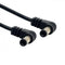 cablecc DC Power 5.5 x 2.1mm / 2.5mm Male to 5.5 2.1/2.5mm Male Plug Cable Right Angled 90 Degree 60cm 24AWG...