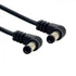 cablecc DC Power 5.5 x 2.1mm / 2.5mm Male to 5.5 2.1/2.5mm Male Plug Cable Right Angled 90 Degree 60cm 24AWG...