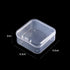 30pcs Square Transparent Jewelry Container, Plastic Makeup Bead Packaging Storage Box, Mini Clear Empty Case with Lid for Crafts, Jewelry, Hardwar...