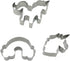 3-Piece Unicorn Cookie Cutter Set, Stainless Steel Unicorn, Rainbow & Head Shapes, Dishwasher Safe...