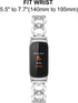 TRUMiRR Band for Fitbit Luxe Women, Stainless Steel Band Jewelry Strap for Fitbit Luxe Fitness Tracker...