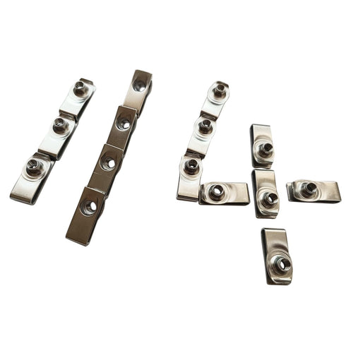 1/4"-20 Long Stainless Steel U -Style Clip-On Nut,U-Type Fasteners (Pack of 25)...
