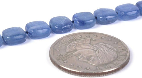 Natural Gemstone Kyanite 8mm Square Loose Beads 16 Inch...