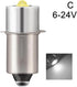 1Pc Silver P13.5S Mag Light LED Bulb 3-6 C&D Cells Torch Flashlight LED Converter 6V White 12V 3V 9V 18V White/Warm 24V 4.5V LED Bulbs Handheld Fl...
