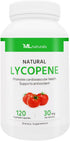 Natural Lycopene 30 mg 120 Vegetable Capsules. All-Natural from Tomatoes. Non-GMO. Antioxidant Supplement....